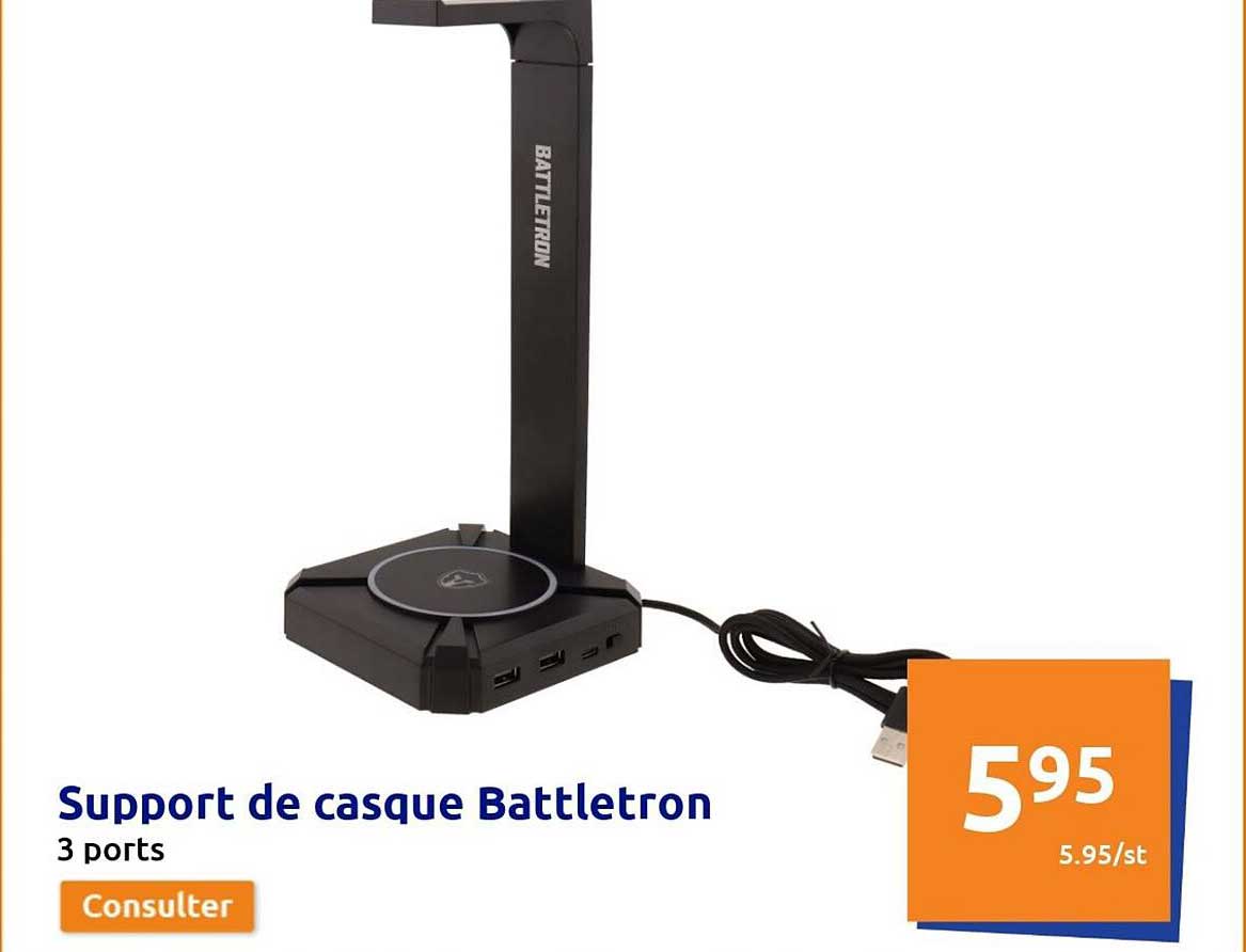 Support De Casque Battletron