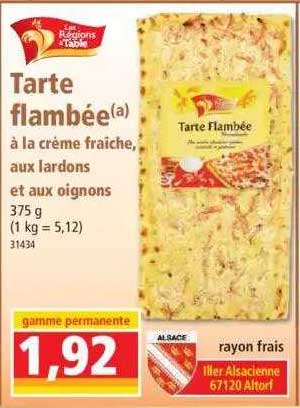 Tarte Flambée Les Régions à Table