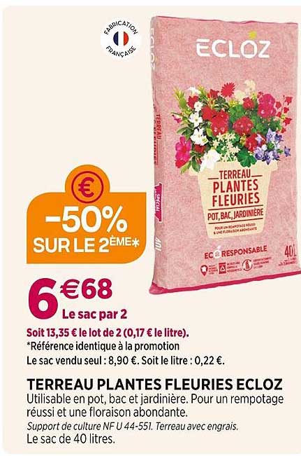 terreau plantes fleuries ecloz