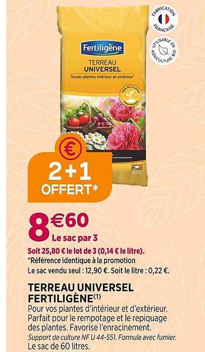 Terreau Uniersel Fertiligène