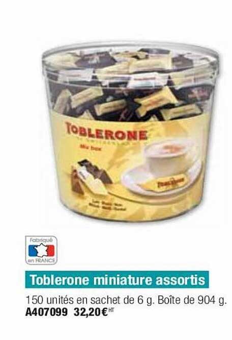 toblerone miniature assortis