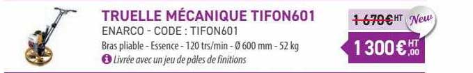 truelle mécanique tifon601 enarco