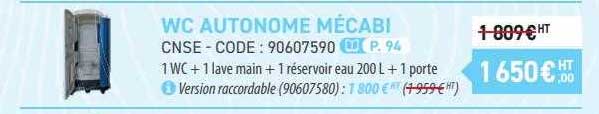 wc autonome mécabi