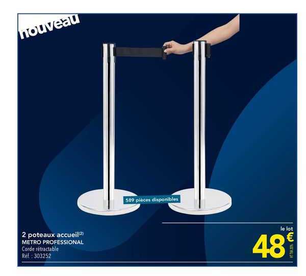 2 poteaux accueil métro professional