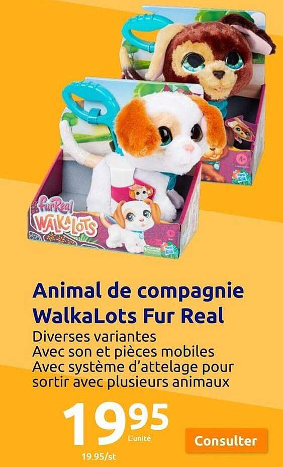 animal de compagnie walkalots fur real