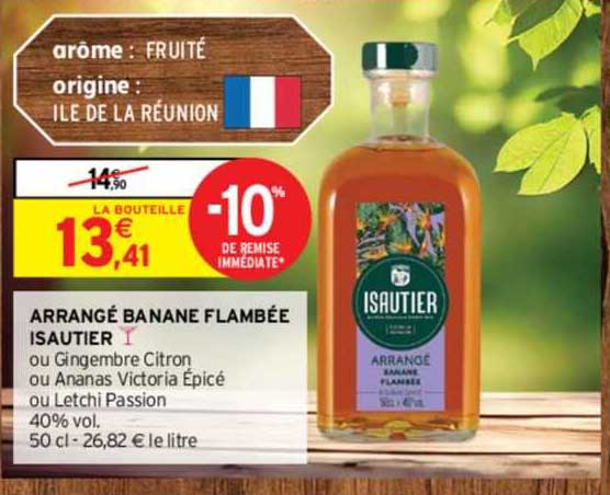 arrangé banane flambée isautier