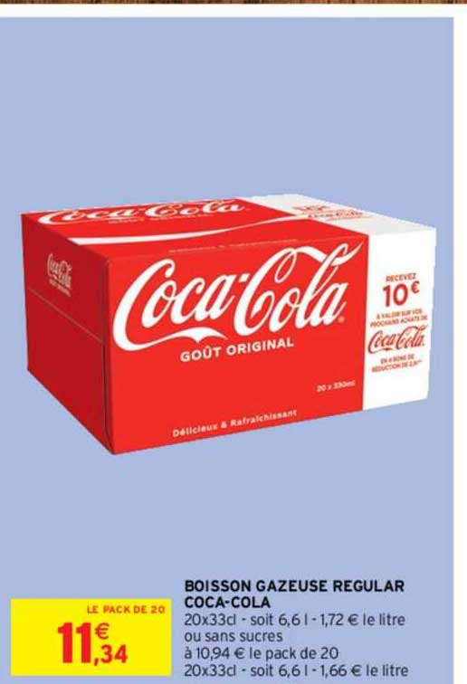 boisson gazeuse régular coca-cola