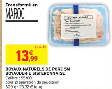 boyaux naturels de porc 5m boyauderie sisteronnaise