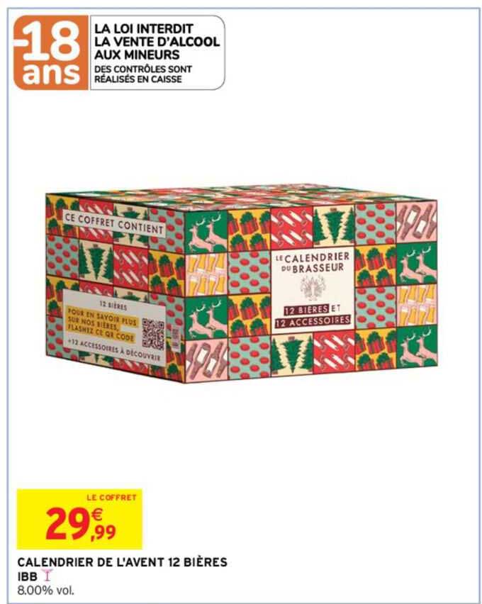 calendrier de l'avent 12 bières ibb