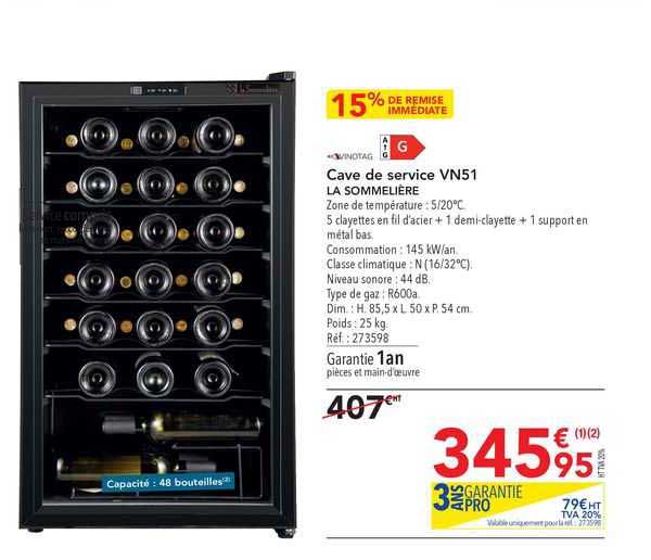 cave de service vn51 la sommelière