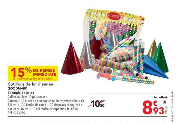 cotillons de fin d'année goodmark