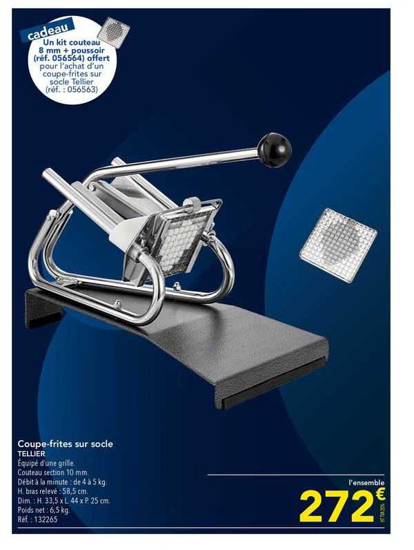 coupe-frites sur socle tellier