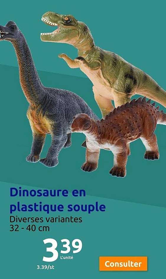 Dinosaure En Plastique Souple