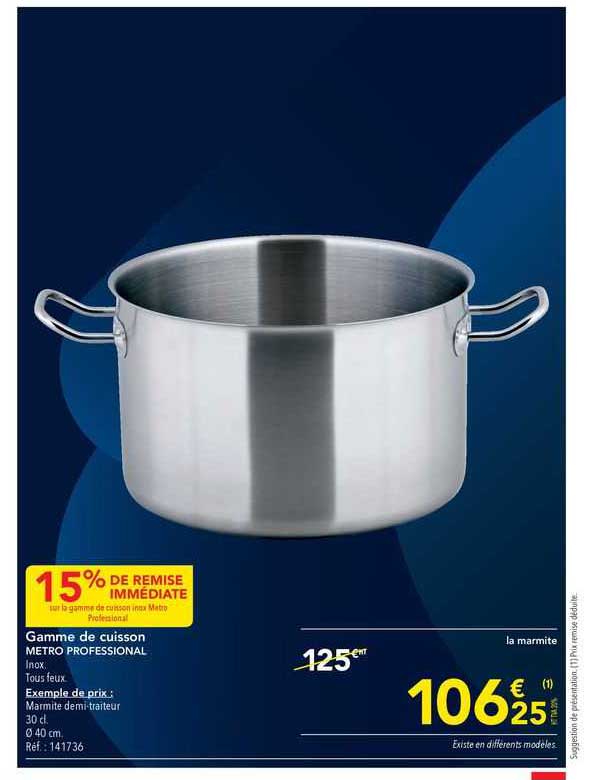 Gamme De Cuisson Métro Professional