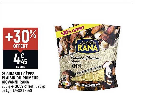 girasoli cèpes plaisir du primeur giovanni rana