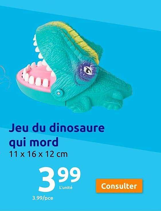 jeu du dinosaure qui mord