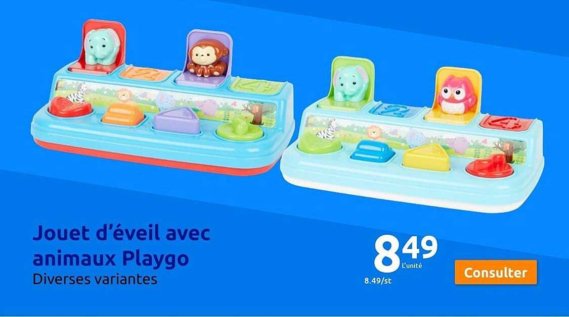 jouet d'éveil avec animaux playgo