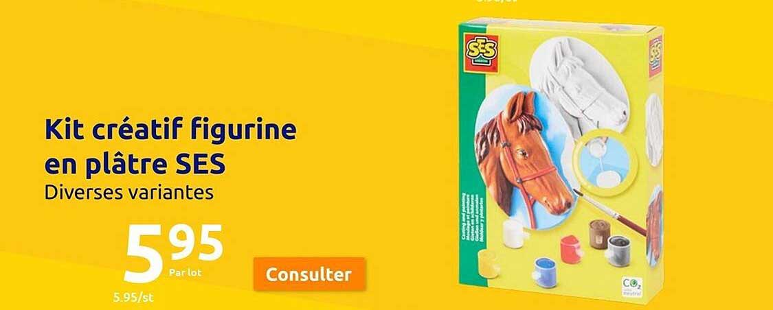 kit créatif figurine en plâtre ses