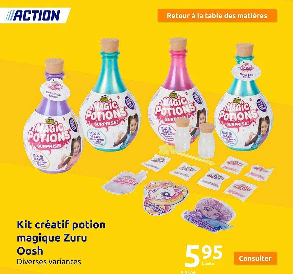 kit créatif potion magique zuru oosh