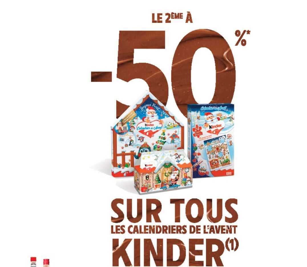 les calendriers de l'avent kinder