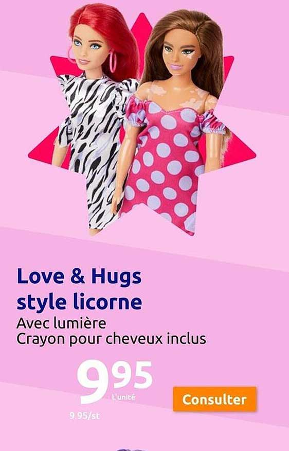 love & hugs style licorne