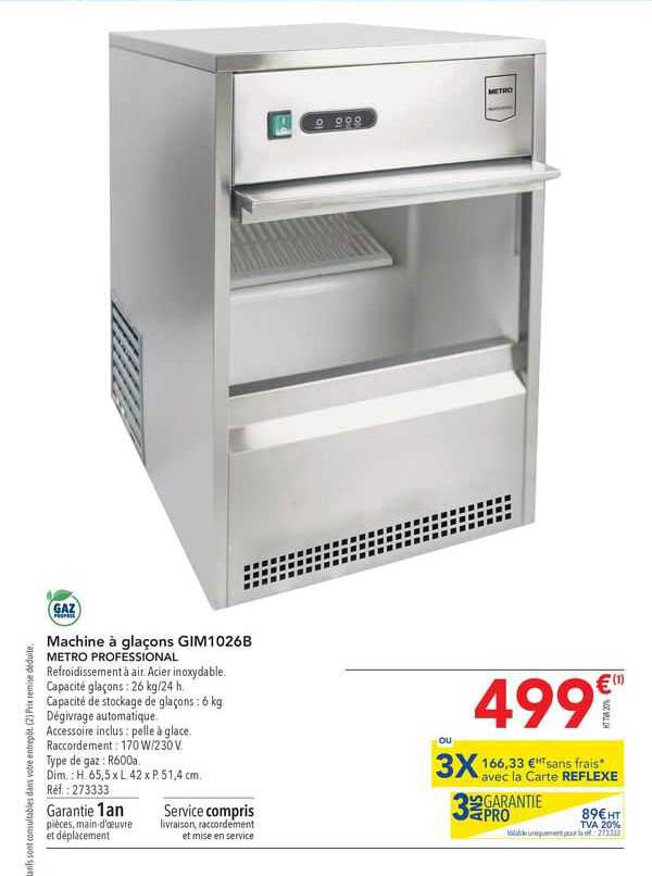machine à glaçon metro professional