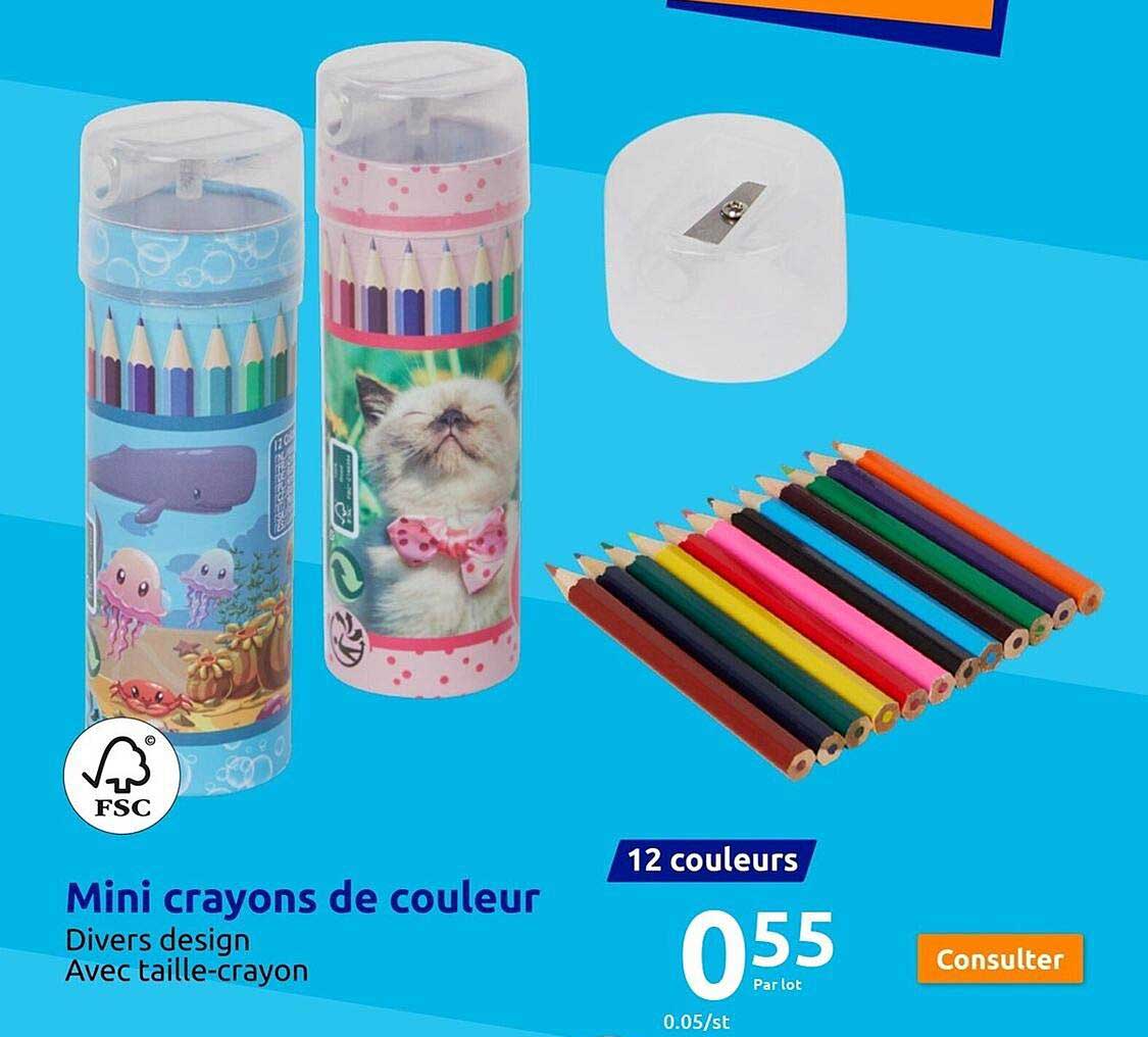 Mini Crayons De Couleur