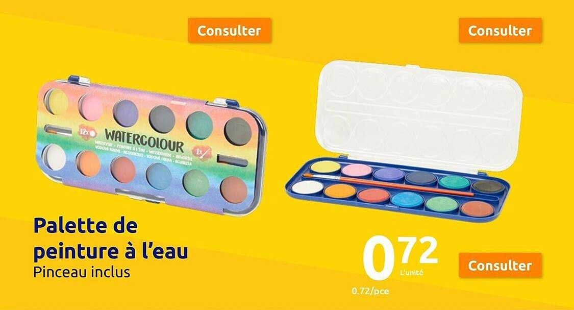 Palette De Peinture à L'eau