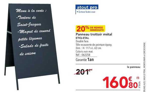 panneau trottoir métal etiq-etal