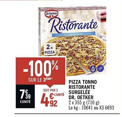 pizza tonno ristorante surgelée dr. oetker