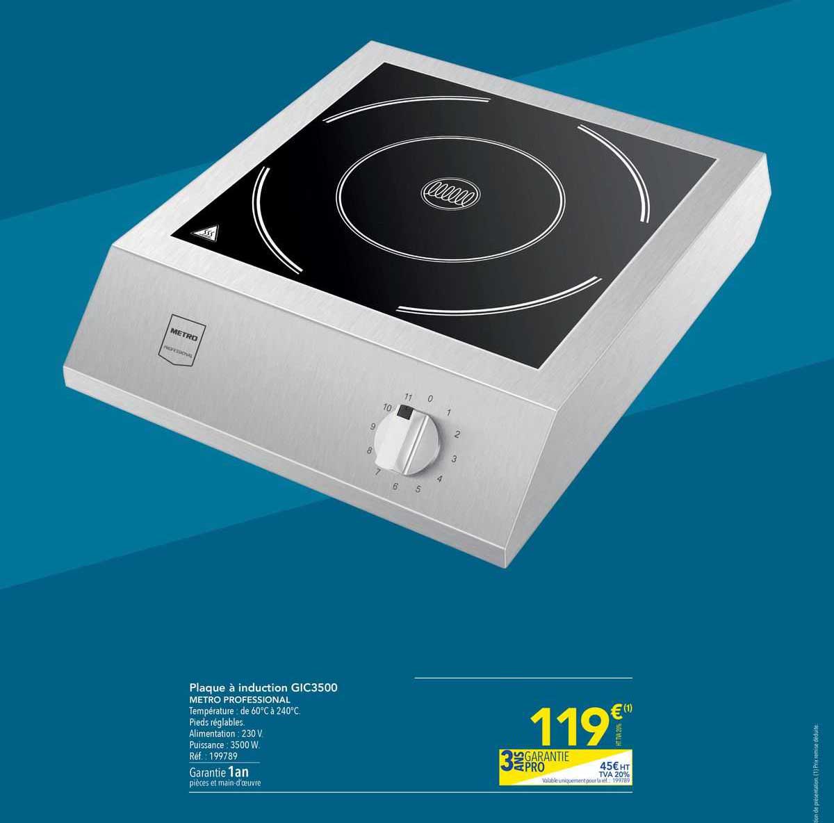 Plaque à Induction Métro Professional