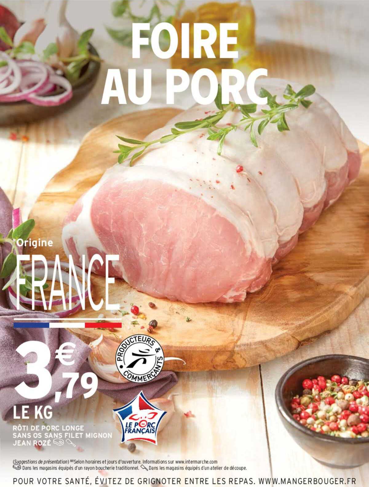 rôti de porc longe sans os sans filet mignoçn jean rozé