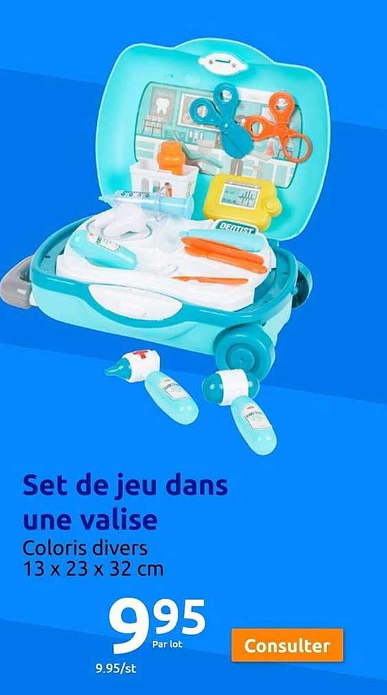 set de jeu dans une valise