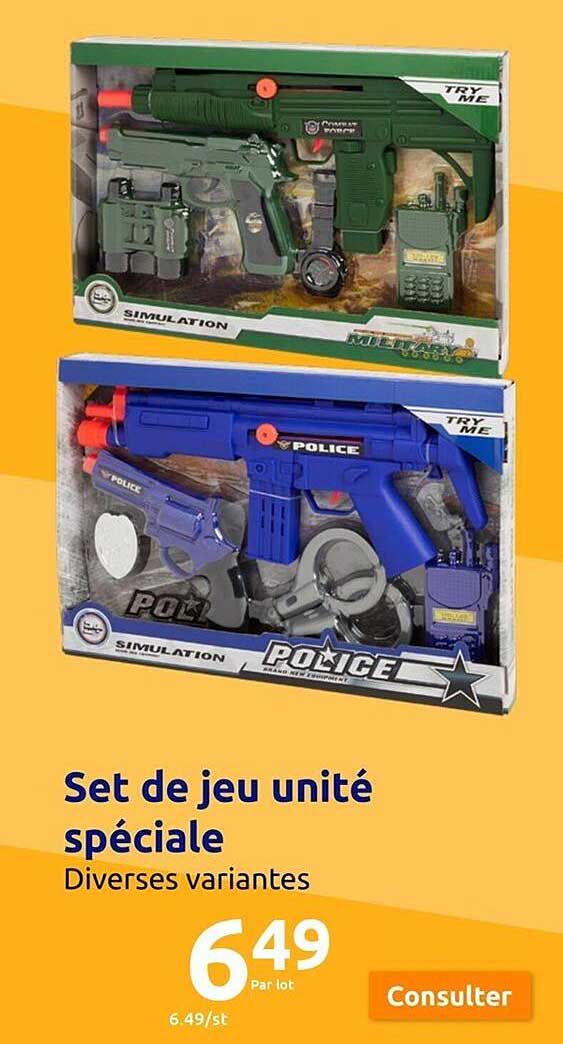 set de jeu unité spéciale