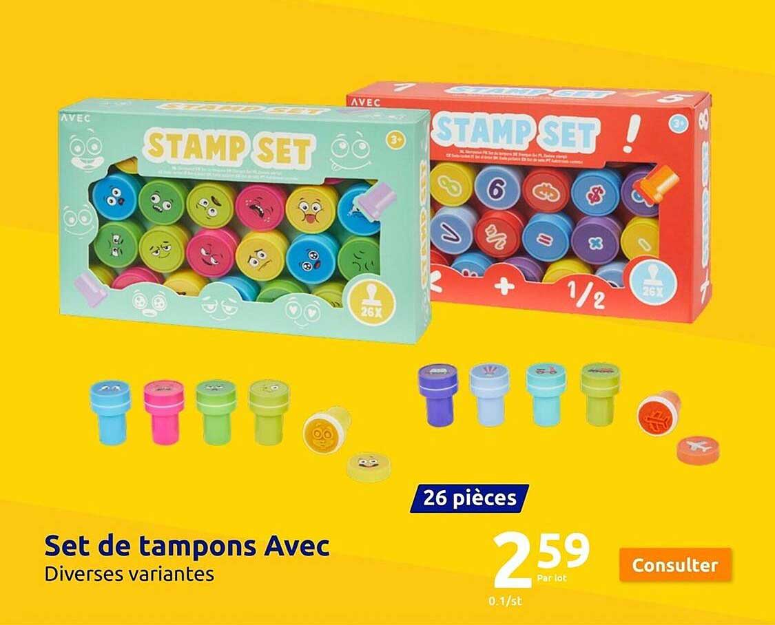 Set De Tampons Avec