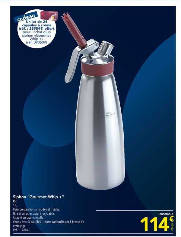 siphon "gourmet whip+" isi