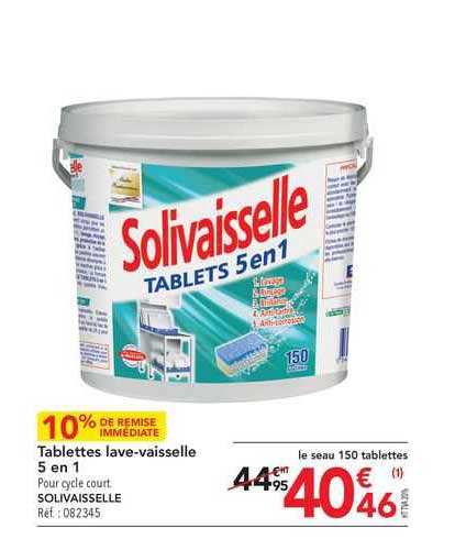 Tablettes Lave-vaisselle 5 En 1 Solivaisselle