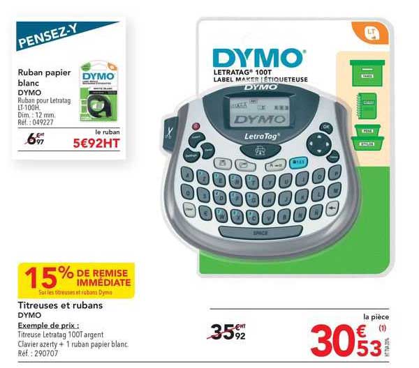 titreuses et rubans dymo