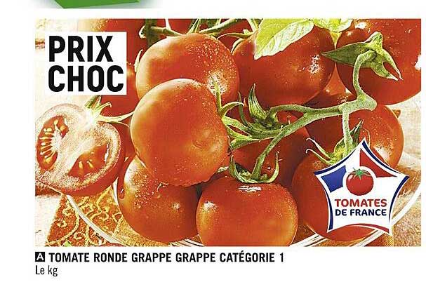 Tomate Ronde Grappe Grappe Catégorie 1