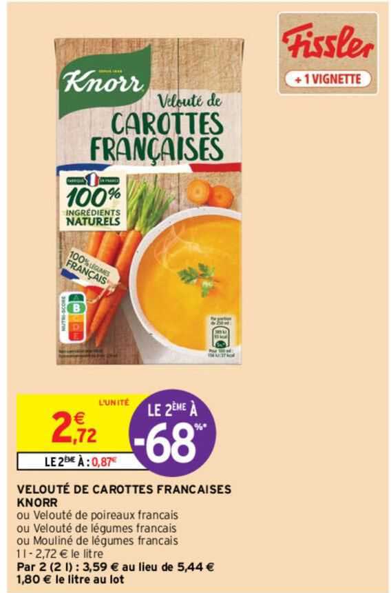 Velouté De Carottes Françaises Knorr