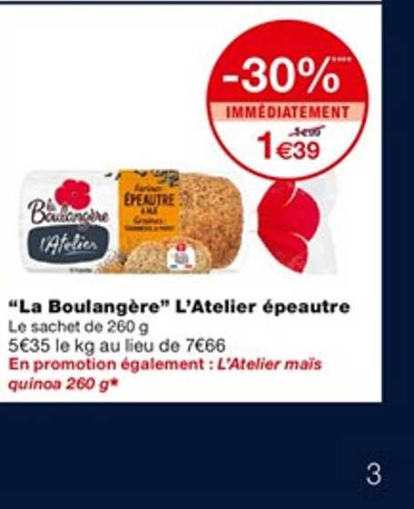 "la boulangère" l'atelier épeautre