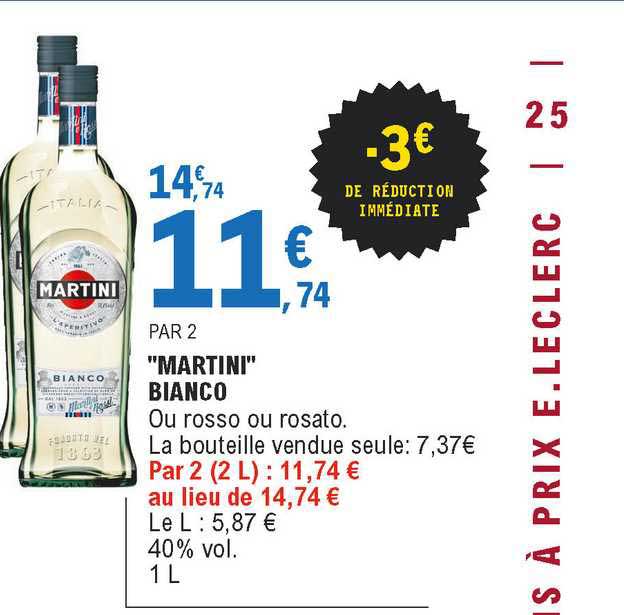 "martini" Bianco