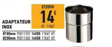 Adaptateur Inox