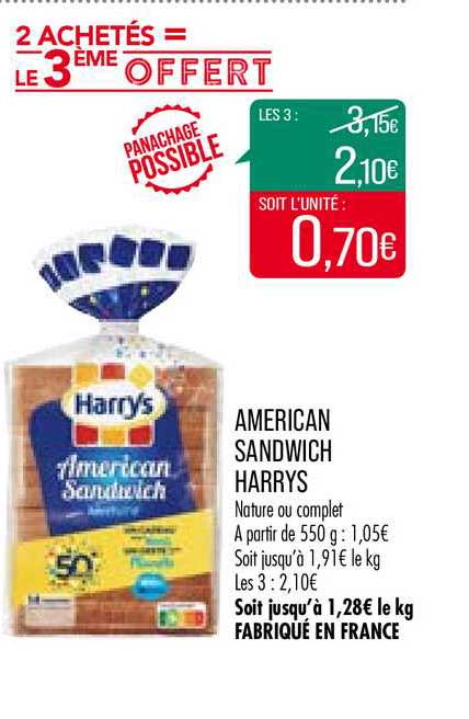 american sandwich harrys