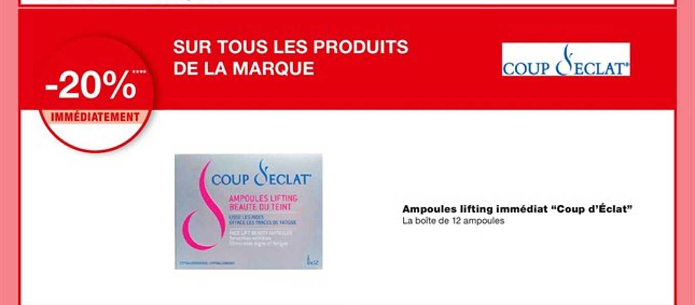 ampoules lifting immédiat "coup d'éclat"