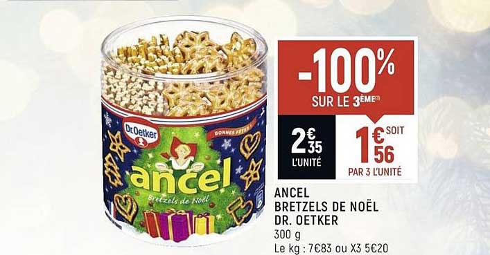 ancel bretzels de noël dr. oetker