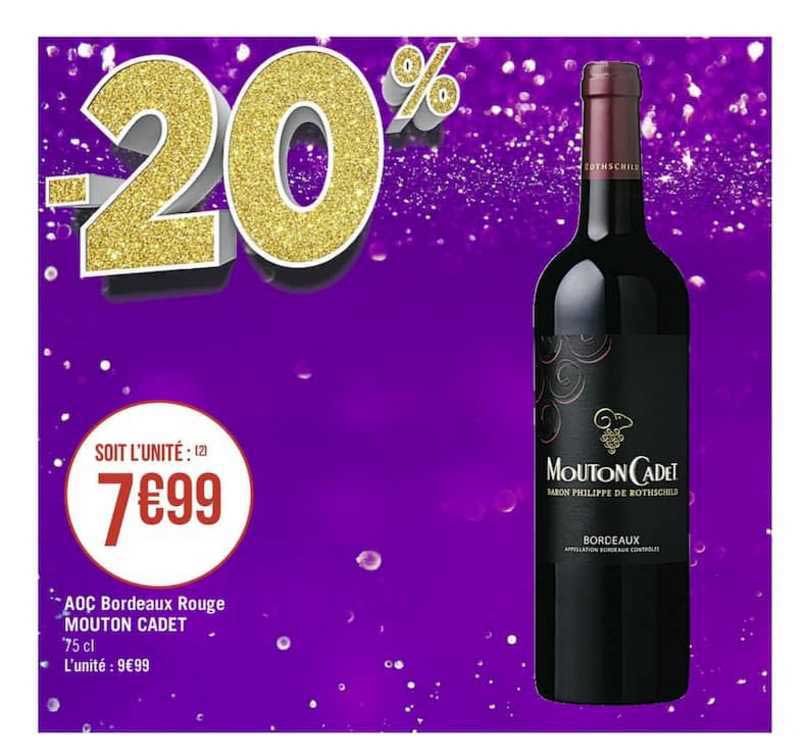 aoc bordeaux rouge mouton cadet