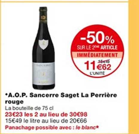 aop sancerre saget la perrière rouge