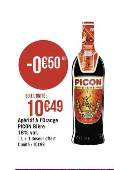 apéritif à l'orange picon bière 18% vol.