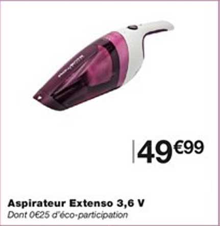 aspirateur extenso 3,6 v